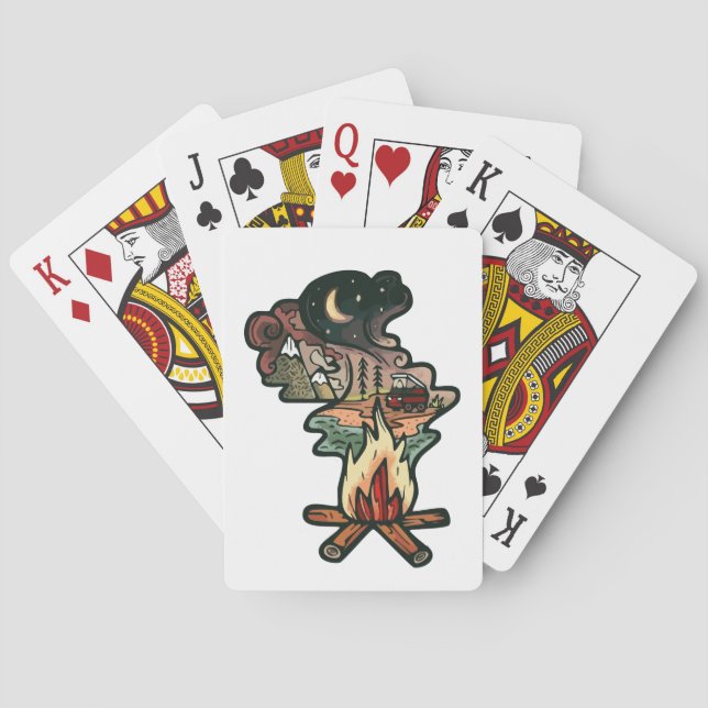 Jeu De Cartes Aventure de nuit au feu de camp (dos)