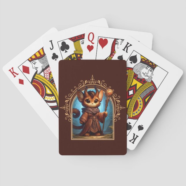 Jeu De Cartes Aventure Imaginaire Feline Tiefling (dos)