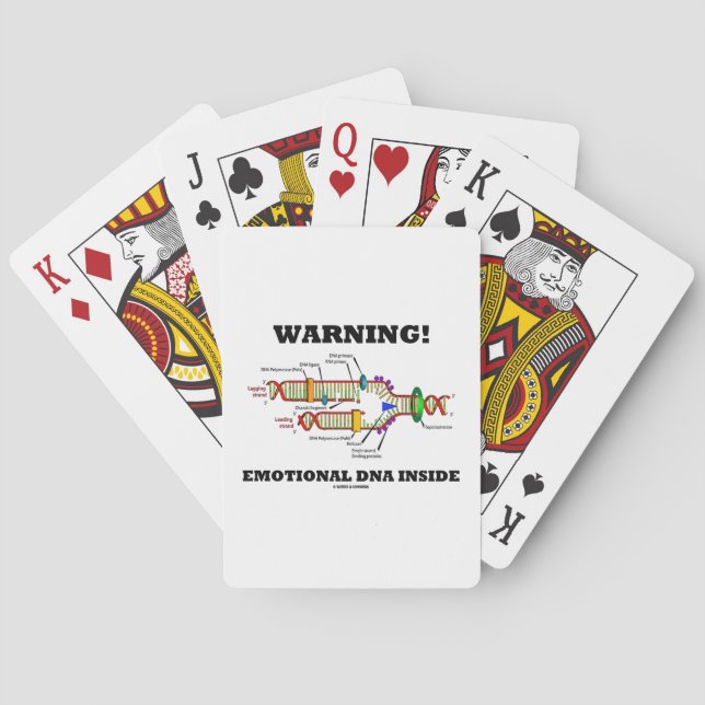 Jeu De Cartes Avertissement ! Intérieur émotif d'ADN (dos)