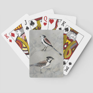 Jeu De Cartes Aviaire argenté Une paire