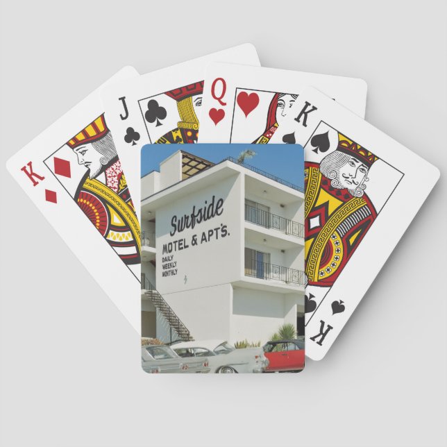 JEU DE CARTES AVILA BEACH, CALIFORNIA.  SURFSIDE MOTEL. (dos)