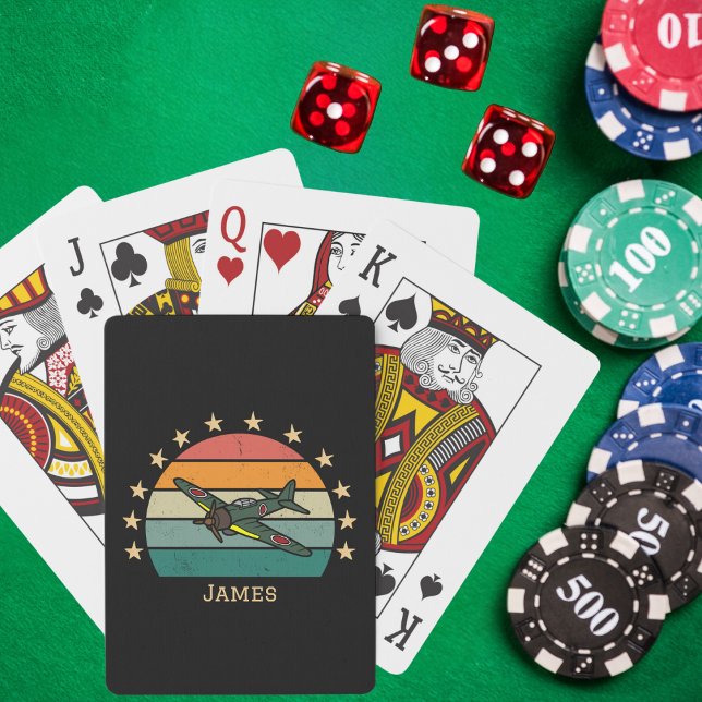 Jeu De Cartes Avion de chasse militaire de la Seconde Guerre mon (Créateur téléchargé)