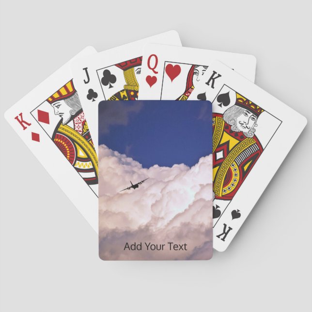 Jeu De Cartes Avion de transport militaire par Shirley Taylor (dos)