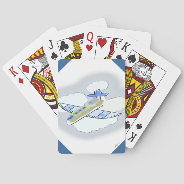 Jeu De Cartes Avion Jet (dos)