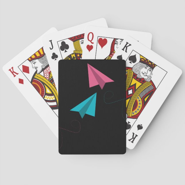 Jeu De Cartes Avions en Papier (dos)