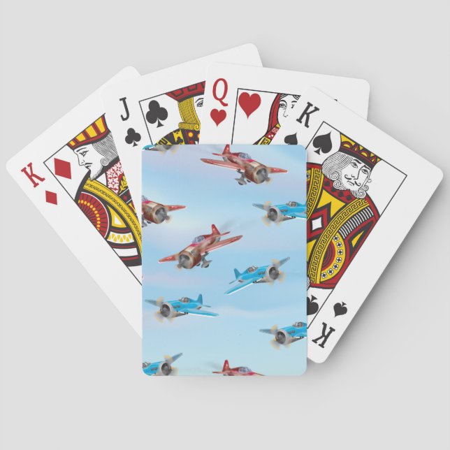 Jeu De Cartes Avions Jouets (dos)