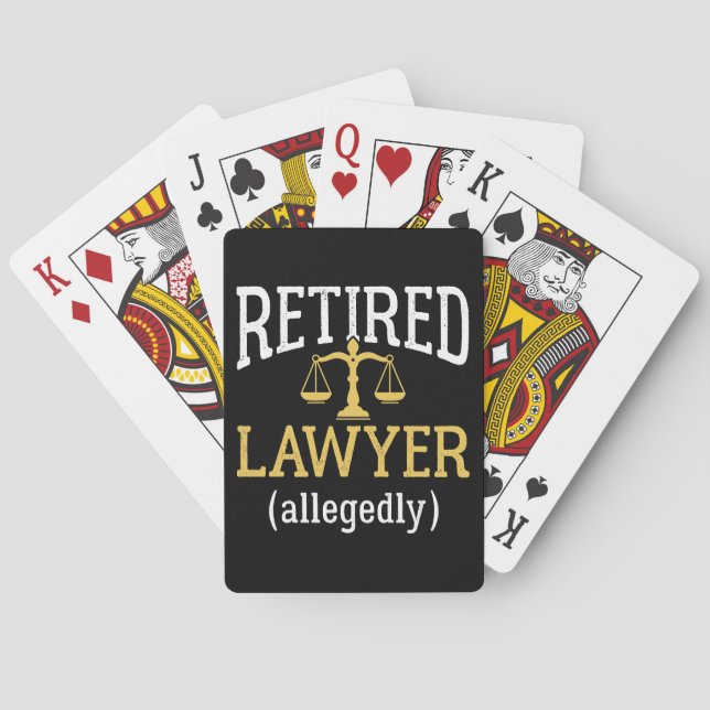Jeu De Cartes Avocat À La Retraite (dos)