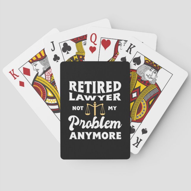 Jeu De Cartes Avocat à la retraite non mon problème (dos)