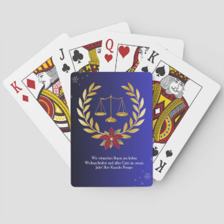 Jeu De Cartes Avocat cartes de poker cadeau pour Noël