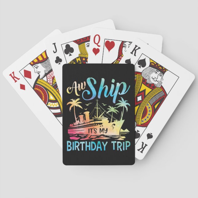 Jeu De Cartes Aw Ship It's My Birthday Trip (dos)