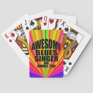 Jeu De Cartes Awesome Blues Singer Jouer des cartes