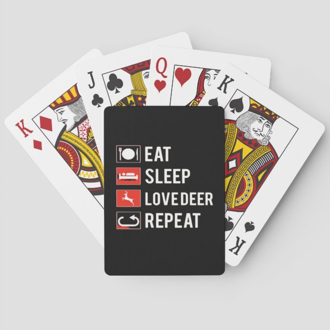 Jeu De Cartes Awesome Deer Lover Creative Modern Design  (dos)