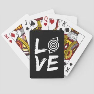 Jeu De Cartes Ax Jetant des Axes d'amour Tomahawk Bullseye Hatch