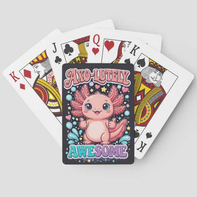 Jeu De Cartes Axo-Lutely Incroyable Axolotl Mignon   (dos)