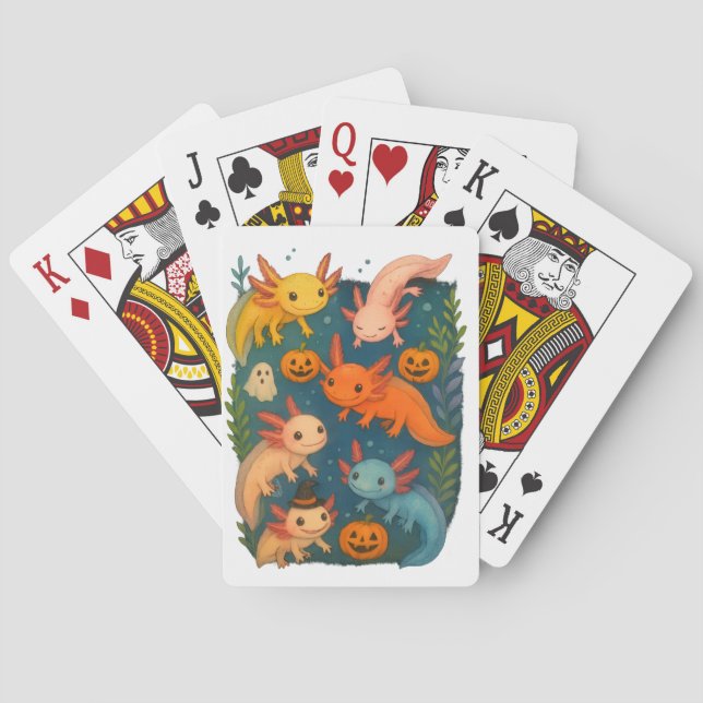 Jeu De Cartes Axolotl Halloween (dos)