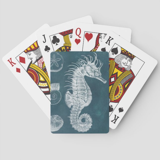 Jeu De Cartes Azure Seahorse Study I (dos)