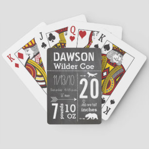 Jeu De Cartes Baby Boy Fox Bear lil' Man Keepsaké