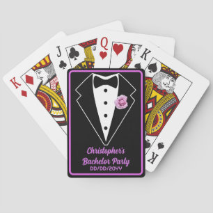Jeu De Cartes Bachelor Party Poker Nuit Noir Tux Lavender