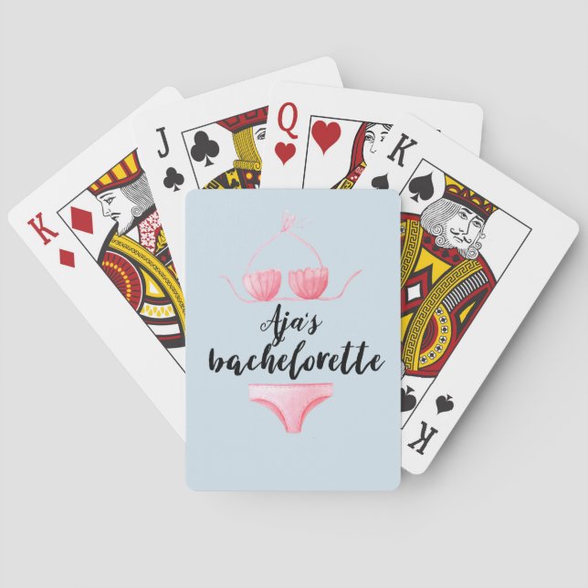 Jeu De Cartes Bachelorette a personnalisé (dos)