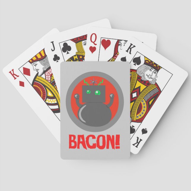 Jeu De Cartes Bacon Robot (dos)