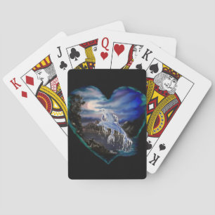 Jeu De Cartes Baie à la nuit, Amour Dauphin