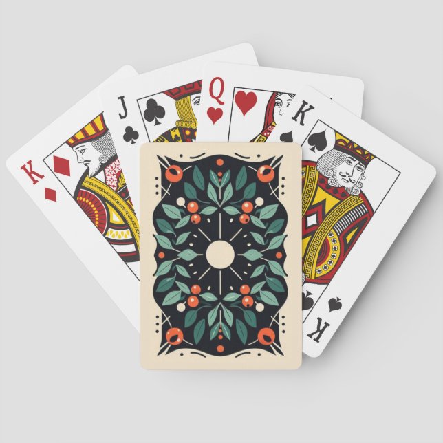 Jeu De Cartes Baies de gui de Noël  (dos)