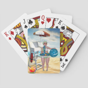 Jeu De Cartes Baignade amusante Beauté Plage Jouer des cartes