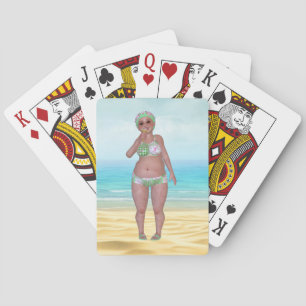 Jeu De Cartes Baignade amusante Beauté Plage Jouer des cartes