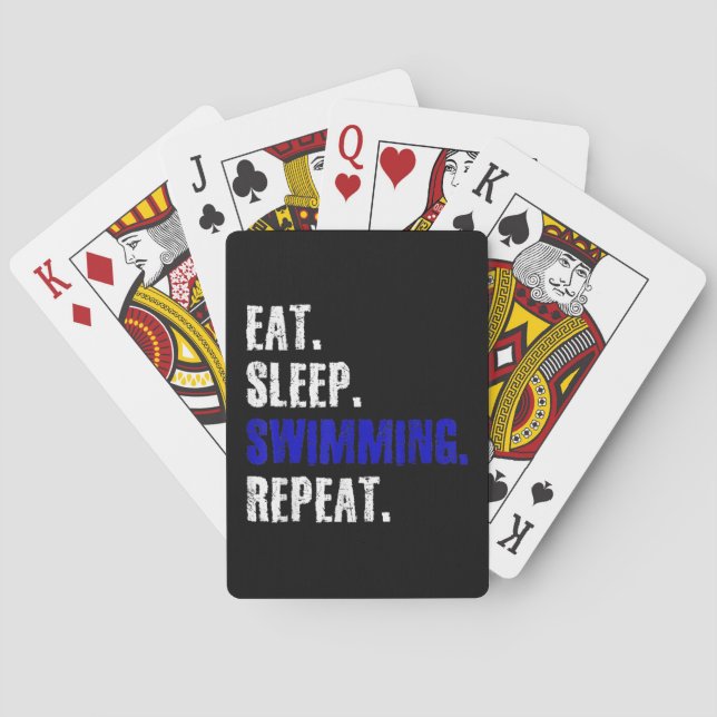 Jeu De Cartes Baignade Et Baigneurs Design Cadeau Été (dos)