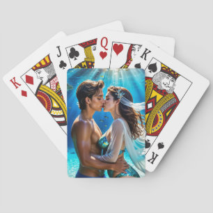 Jeu De Cartes Baiser des amants sous-marins