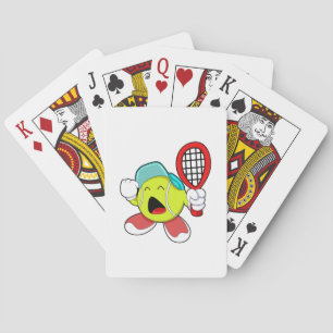 Jeu De Cartes Bal de tennis avec raquette de tennis