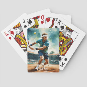 Jeu De Cartes Bal du joueur de tennis de Imaginaire mignon