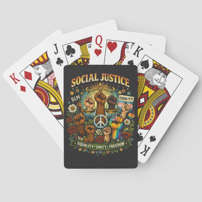 Jeu De Cartes Balance de la justice (dos)