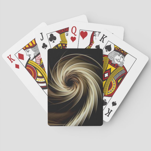 Jeu De Cartes Balayage doré à travers le noir (dos)