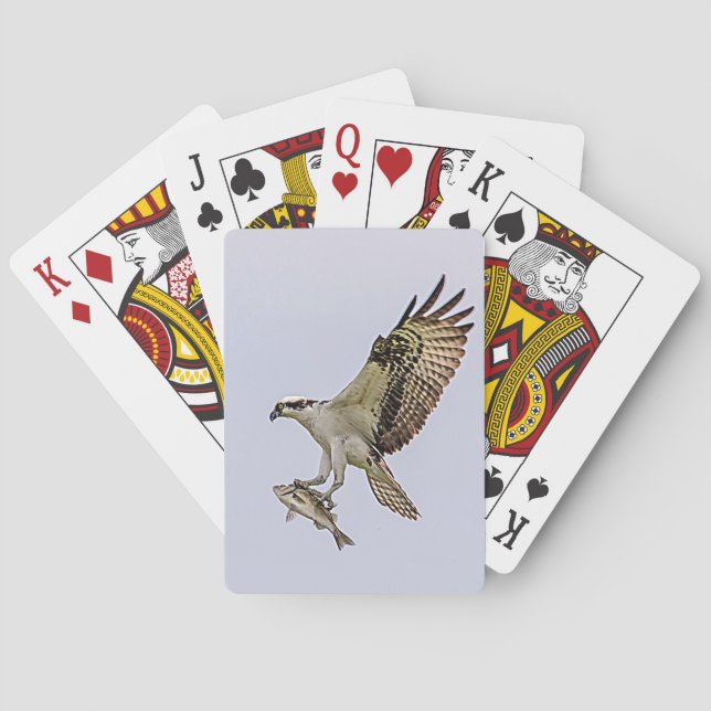 Jeu De Cartes Balbuzard pêcheur transportant un poisson (dos)