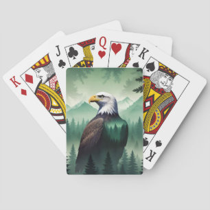 Jeu De Cartes Bald Eagle Faune Animal Nature Environnement Art