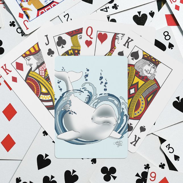 Jeu De Cartes Baleine Béluga Bleue (Créateur téléchargé)