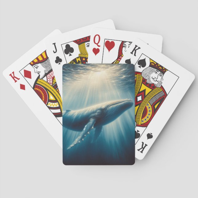 Jeu De Cartes baleine côtière/marine (dos)