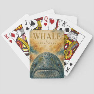 Jeu De Cartes Baleine Faune et Flore Marine en Plein Océan