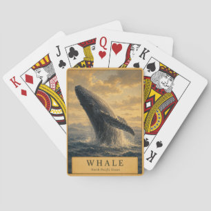 Jeu De Cartes Baleine Nord-Pacifique VINTAGE