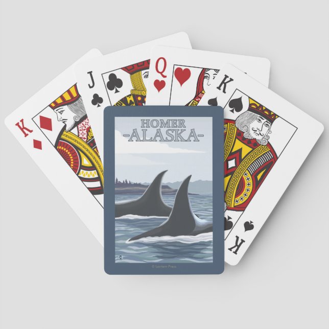 Jeu De Cartes Baleines #1 - Homer, Alaska d'orque (dos)
