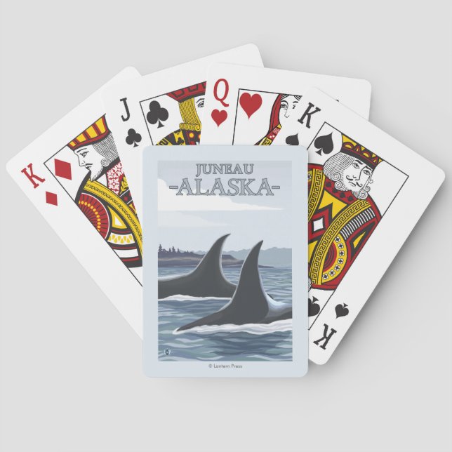 Jeu De Cartes Baleines #1 - Juneau, Alaska d'orque (dos)