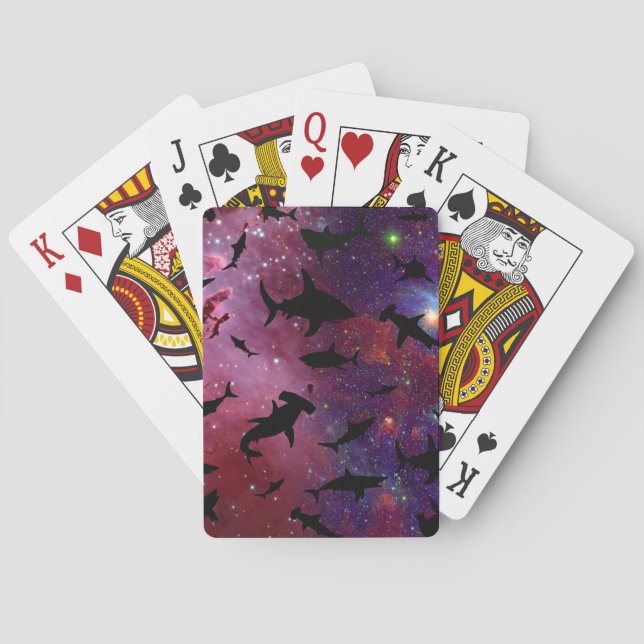 Jeu De Cartes Baleines à mâchoires de requin modernes sous la ga (dos)