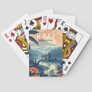 Jeu De Cartes Bali Indonésie Travel Art Vintage