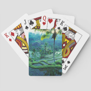 Jeu De Cartes Bali Vue D'Ensemble Des Terrasses De Riz