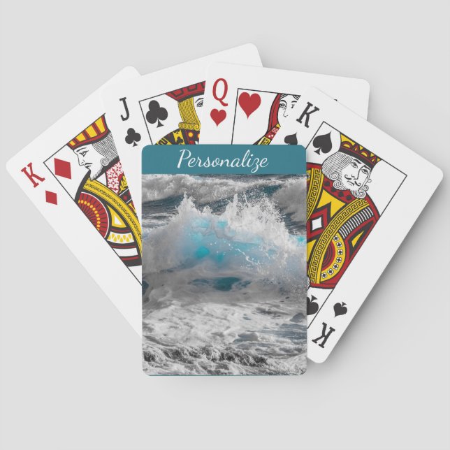 Jeu De Cartes Balise de bagage de la mer Crest Sea Wave (dos)