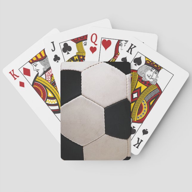 Jeu De Cartes Balle de soccer blanche et noire (dos)