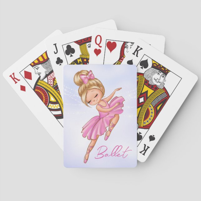 Jeu De Cartes Ballerina Girl Rose, Violet Jolie Ballet (dos)
