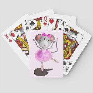 Jeu De Cartes Ballerina Mouse Ballet Dancer Drôle amusant jouer 
