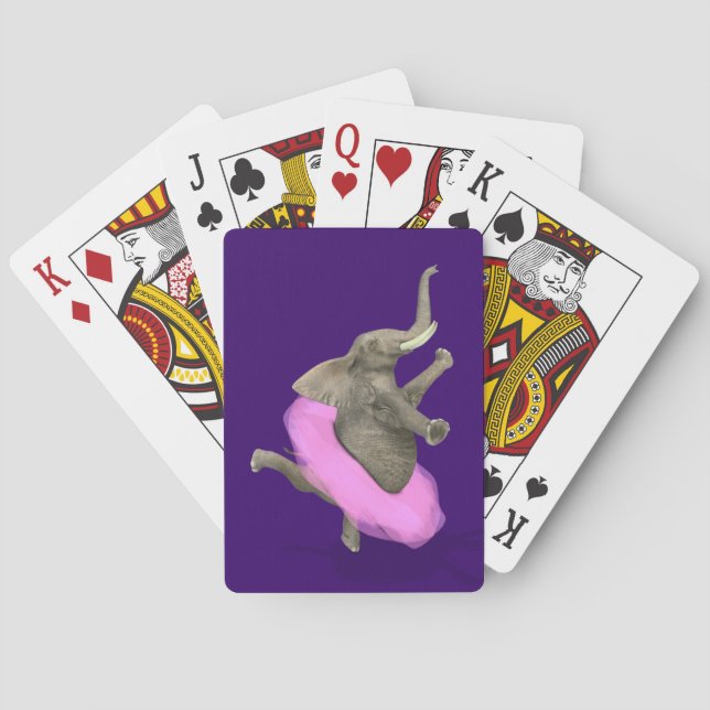 Jeu De Cartes Ballet Elephant En Pointe (dos)